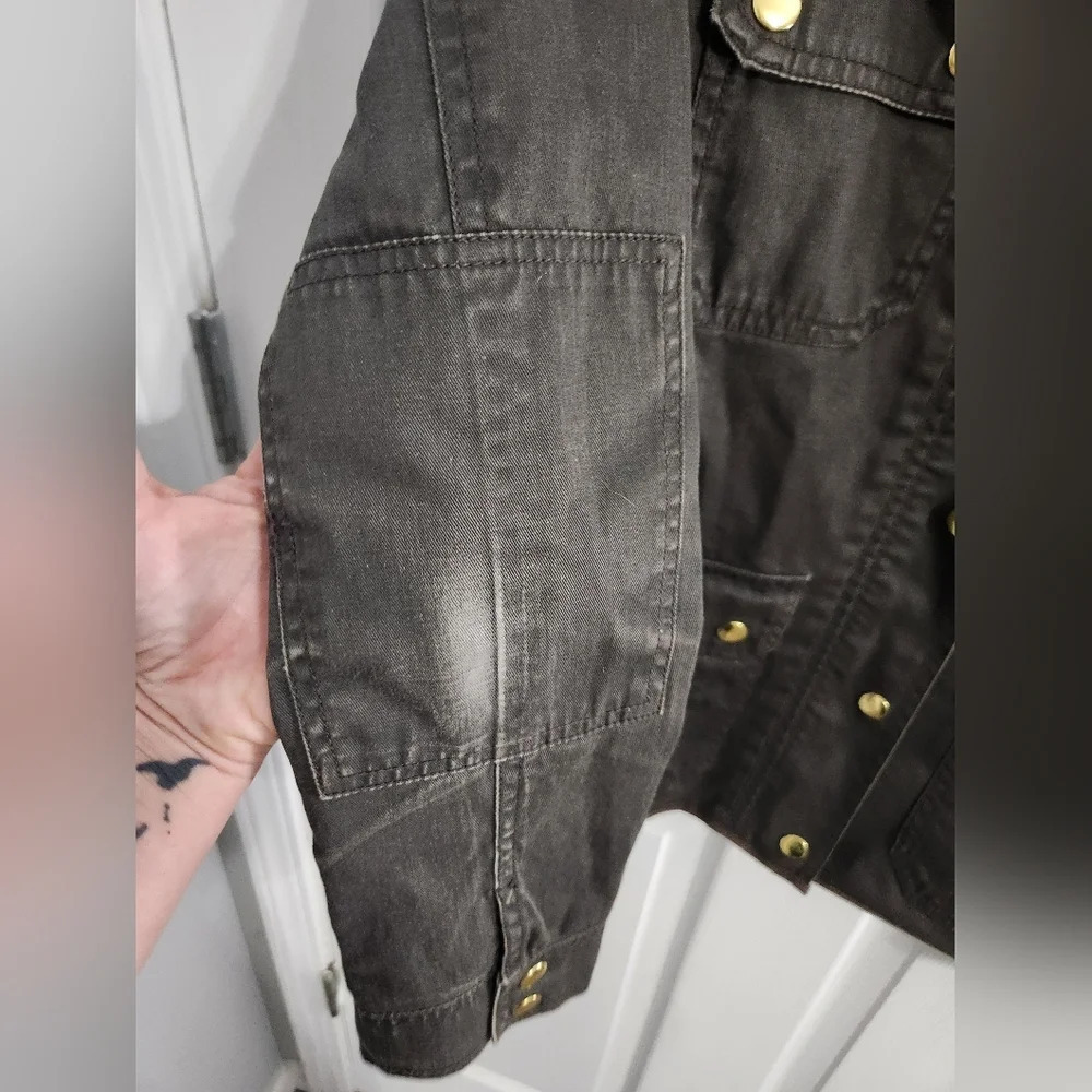 J. Crew relaxed boyfriend field jacket military utility grunge woman small - Picture 5 of 11